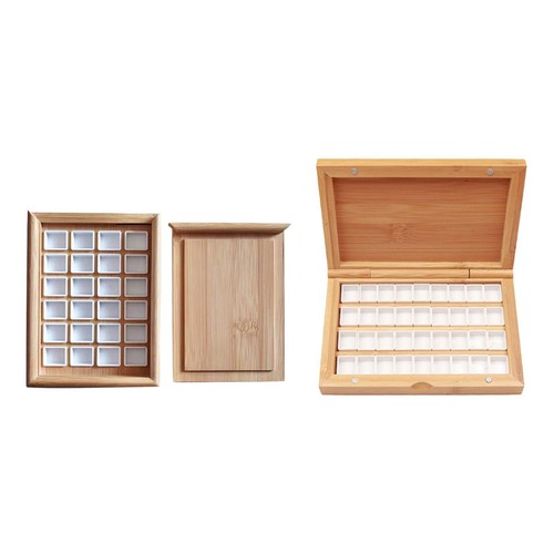 Farbtablett aus holz - farbtablett,