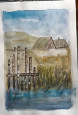 Aquarell Bilder handgemalt