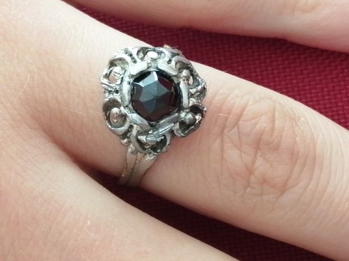 Vintage retro damen ring mit - -,