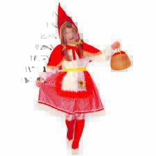 KINDER ROTKÄPPCHEN KOSTÜM Karneval Fasching Märchen Mädchen Kleid Kapuzenumhang