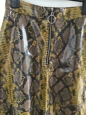 midi rock  fake leder zara s