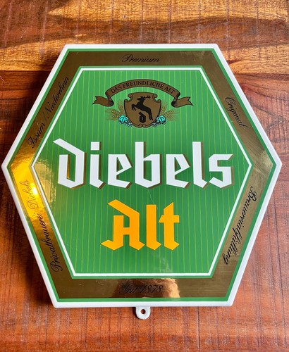 Altes emaile bier schild - altes,