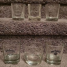 JACK DANIEL'S 6 Glasses *SEE