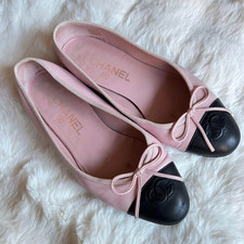 CHANEL Ballerinas flach rosa