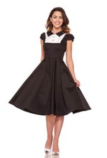 H&R London Tuxedo Dress Black