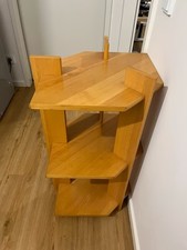 Eckregal Eckkommode Sideboard Regal Flur Vorzimmer Holz braun