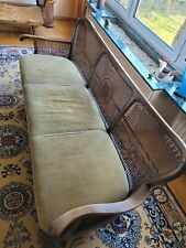 Sofa Couch 3sitzer Chippendale Stil dunkelbraun 50er/60er Jahre antik Vintage