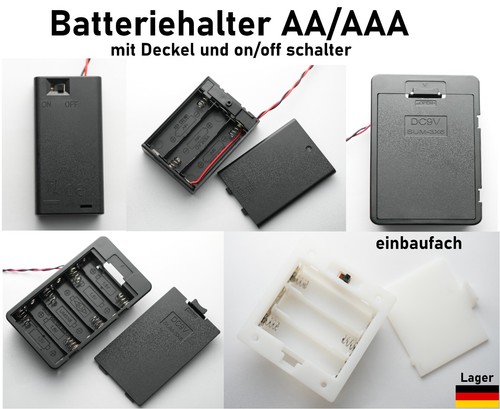 Batteriehalter für aaa - batteriehalter, aa