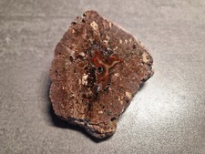 ACHAT im Rhyolith ähnlich Porphyr THÜRINGEN / GEHLBERG ANSCHLIFF Vorwendestück