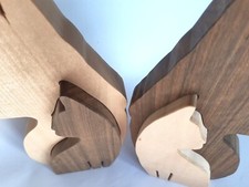 Deko- Hund & Katze Echtholz