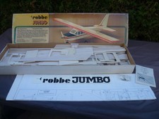 Vintage NOS Robbe Jumbo 3042 Flugzeug Modellbausatz Anleitung OVP unbespielt 70e