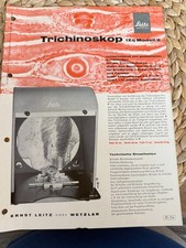 Prospekt Leitz / Leica:  Trichinoskop