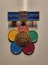 DDR FDJ Festival Aufgebot 1973 Abzeichen Pin Badge A183