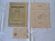 Berliner Roller KFZ Brief und Rechnung  Baujahr 1961   DDR Zeit