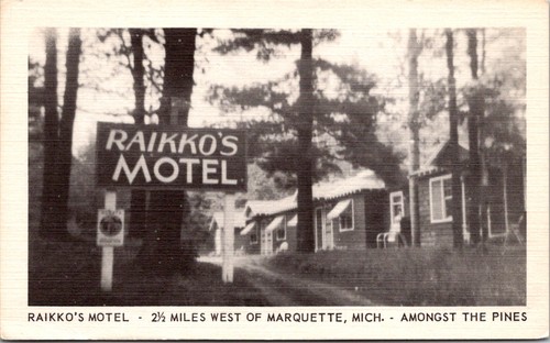 Linen roadside postcard - roadside,