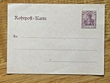 Alte Ganzsache Postkarte ungebraucht 50 Pf Germania Rohrpost