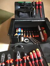 Elektriker Werkzeug, Zangen Set VDE, NWS, Lux, Knipex, Werkzeugtasche Leder