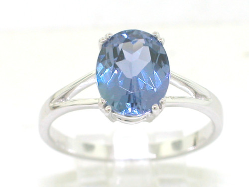 Tansanit ring 585 weißgold - 585,