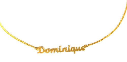 Gold kette namenskette - gold,