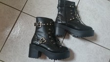  EMP Plateau Schnürstiefel mit Nieten,NEU, Gothic-Siefel, Gr. 37, SCHNÄPPCHEN!!