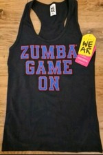 NEU ZUMBA Gr.M 'GAME ON' RACERBACK SCHWARZ TOP