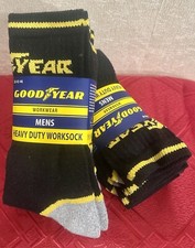 GOODYEAR 6 Paar Herren Arbeitssocken Work Socks Business Schwarz/Gelb gr. 43-46