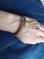 Toledo Armband, Schwarz mit goldenen Muster