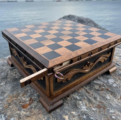 Antikes puzzle schachbrett - antikes,