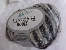 Linie 534 RODIA - 02 grau-antrazith- 50g Knäuel - ONline - Alpaka, Wolle, Poly.