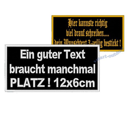 Aufnäher patch wunschtext - patch,