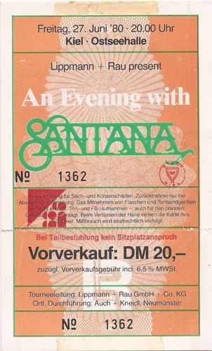 Santana in concert 1980 - ,