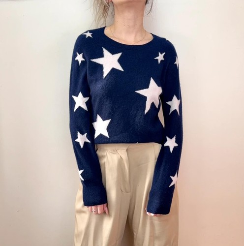 Retro cocoa cashmere navy - cocoa,