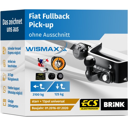 Anhängerkupplung für fiat - für,