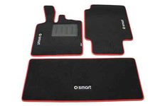 Teppiche smart Fortwo W450 Von 1998-2007 Set Vorderseite + Kofferraum 13 Rot