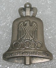 Olympiade 1936, Erinnerungsanhänger, Olympiaglocke