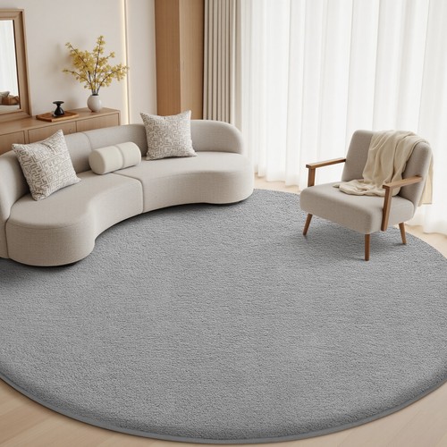 Kurzflor teppich rund waschbar - teppich,