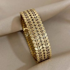 Damen Armband Edelstahl Gold