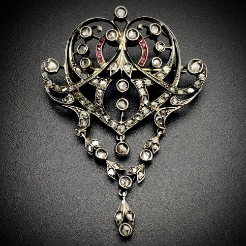 Große jugendstil diamant - große,