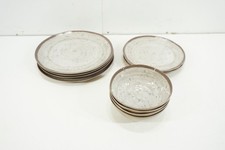 Bo-Camp Geschirrset Campinggeschirr Essteller Schüssel 11eilig Melamin beige