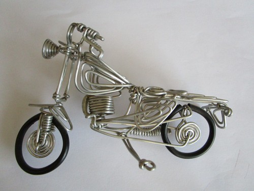 Handgefertigtes draht motorrad - draht,