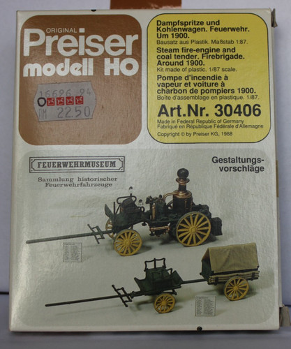 Dampfspritze und kohlenwagen - dampfspritze,