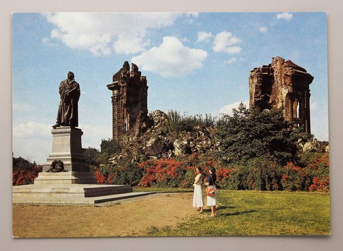 Postkarte dresden ruine - -,