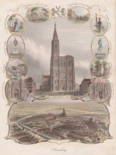Strassbourg souvenirblatt - strassbourg,