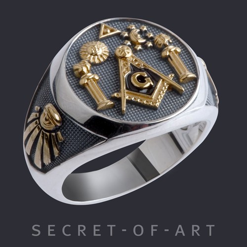 Freimaurer ring masonic - freimaurer,