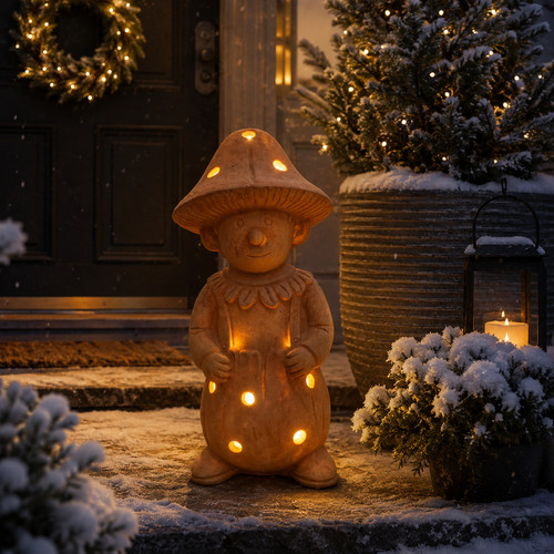 Terracotta gartenfigur - terracotta,