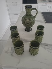 KERAMIK WEINKRUG BEMBEL MIT 6