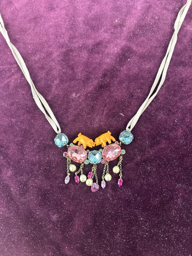 Rosa templin collier - rosa, kette
