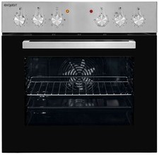 Exquisit EHE 156-2.1 UBZ-Set Einbauherd| 59 L | Glaskeramikkochfeld | Edelstahl