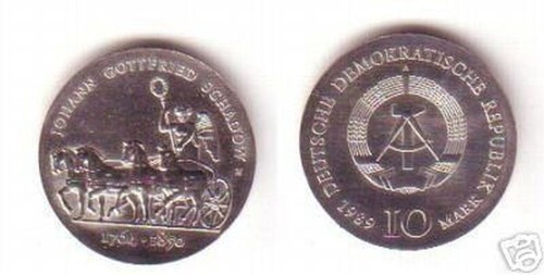 Ddr gedenk münze mark - münze, 10