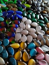 Anhänger Tropfen Edelstein Hänger Steine Kettenanhänger Edelsteine Träne 